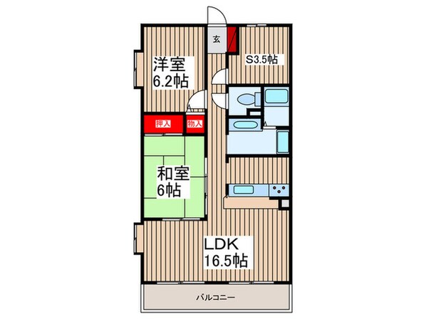 ルネスけやき台の物件間取画像